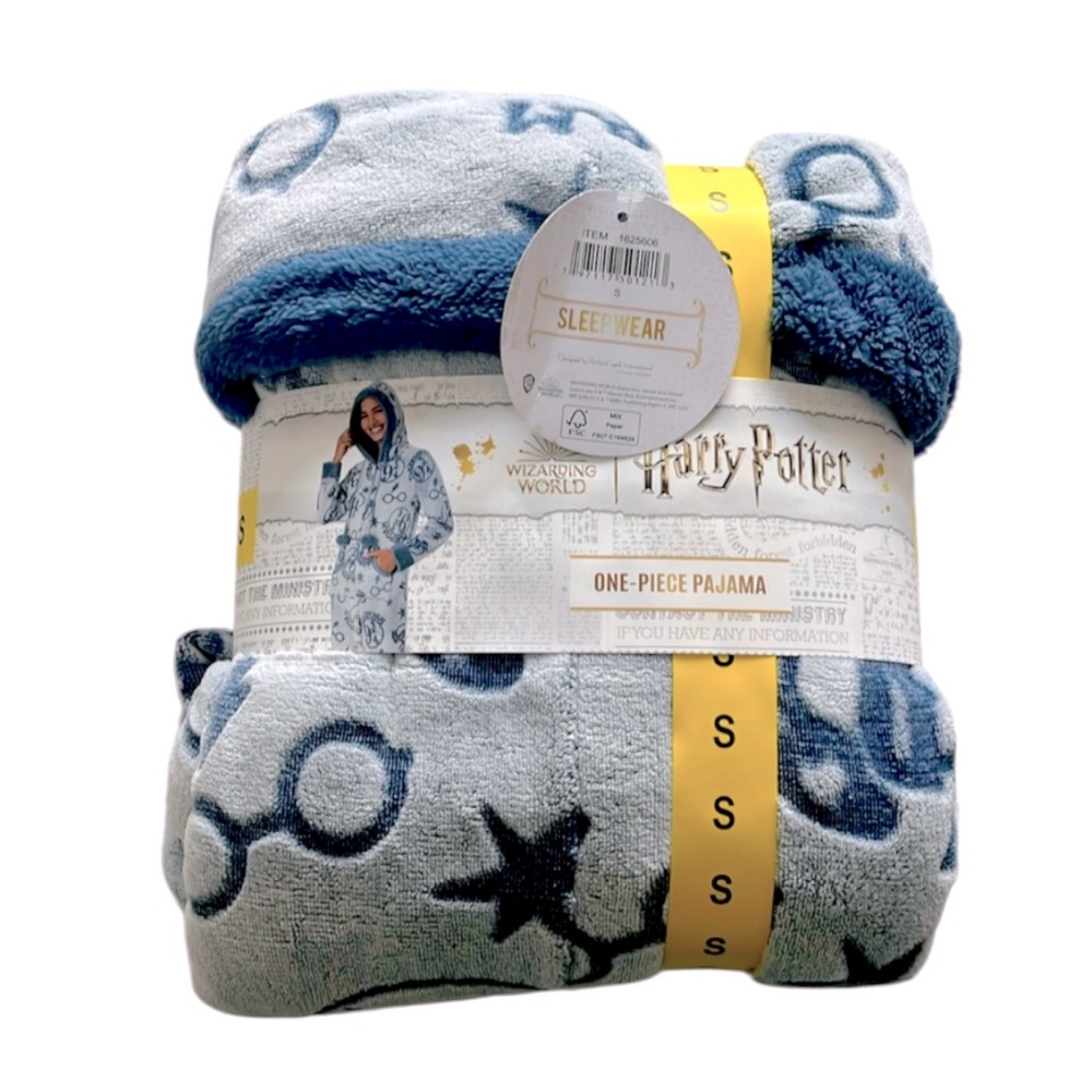 Harry Potter Womens Cozy Fleece One Piece Pajamas NEW Gift Packed